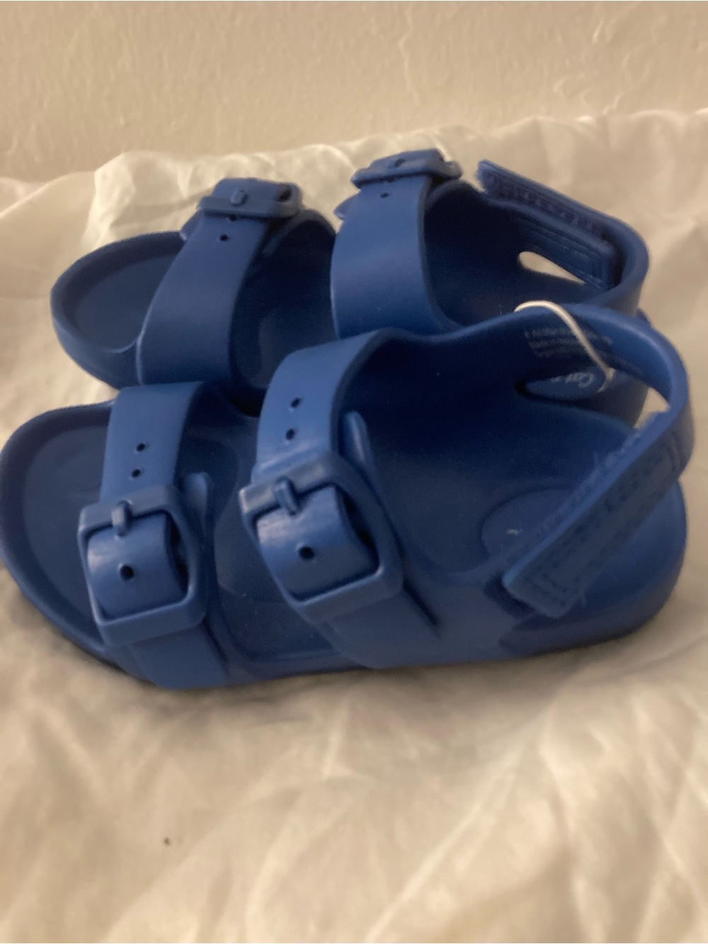 Target Kids Blue Dual-Buckle Backstrap Sandals